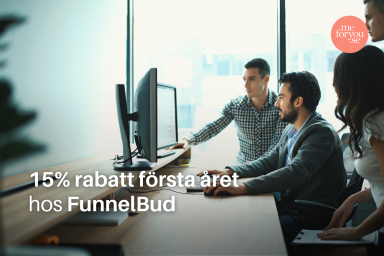 Säkra din tillväxt med FunnelBuds CRM – 15% rabatt första året!