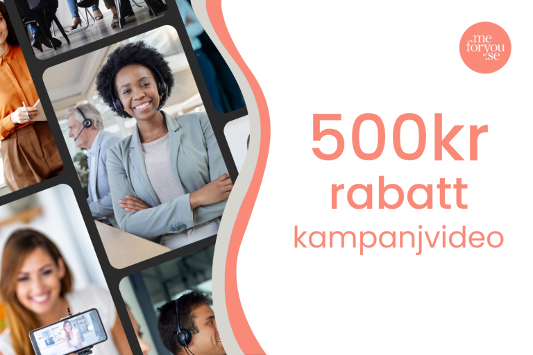 500kr rabatt på vår kampanjvideo